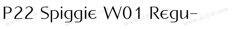 P22 Spiggie W01 Regu字体转换